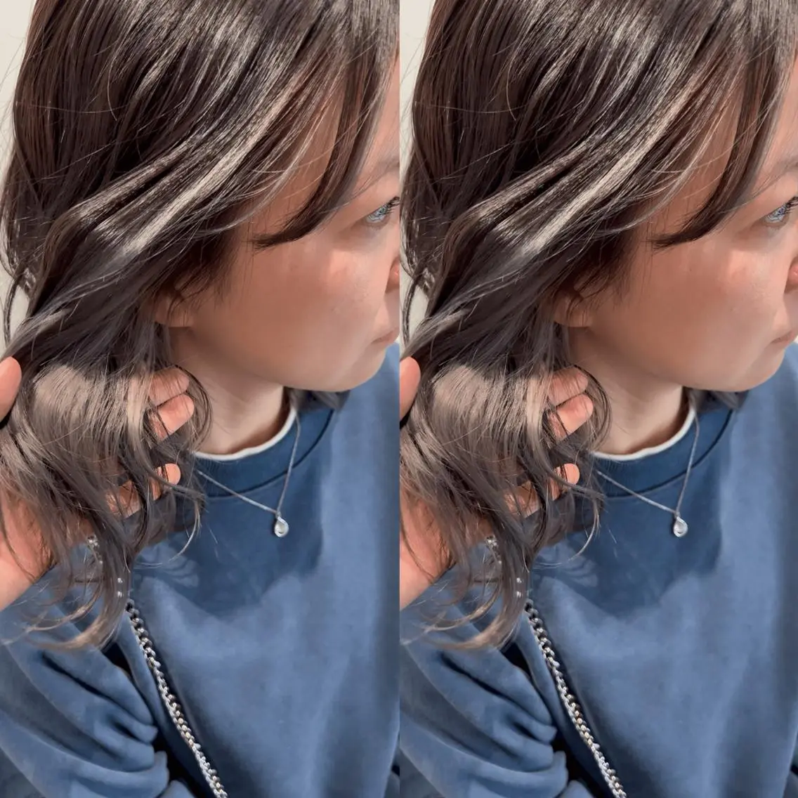 ミディアム sara中谷 哲のヘアスタイル