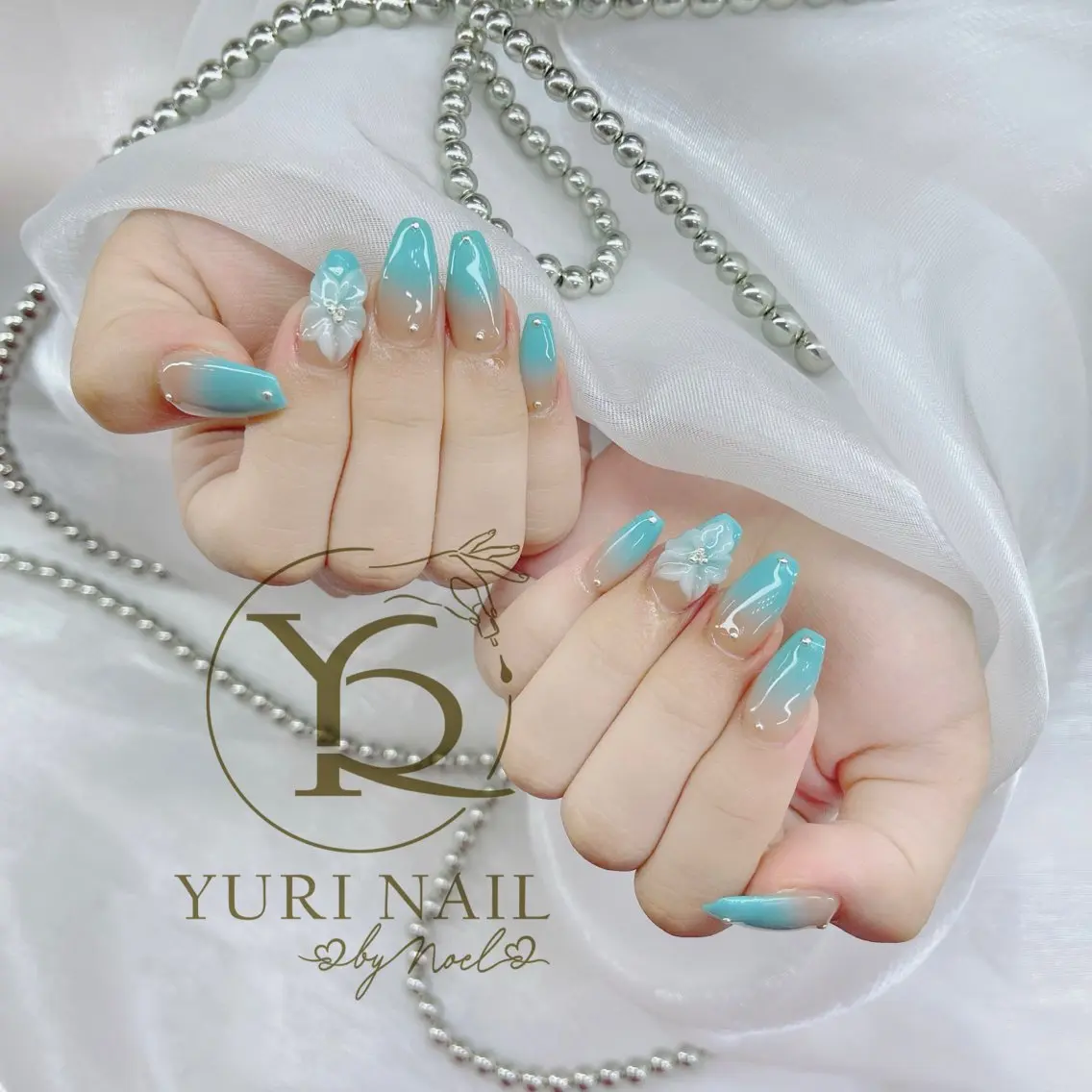 ネイル チークネイル フットネイル フレンチネイル グラデーション キラキラネイル ハンドネイル フットネイル ハンドケア YURI Nail Funabashiのネイルデザイン