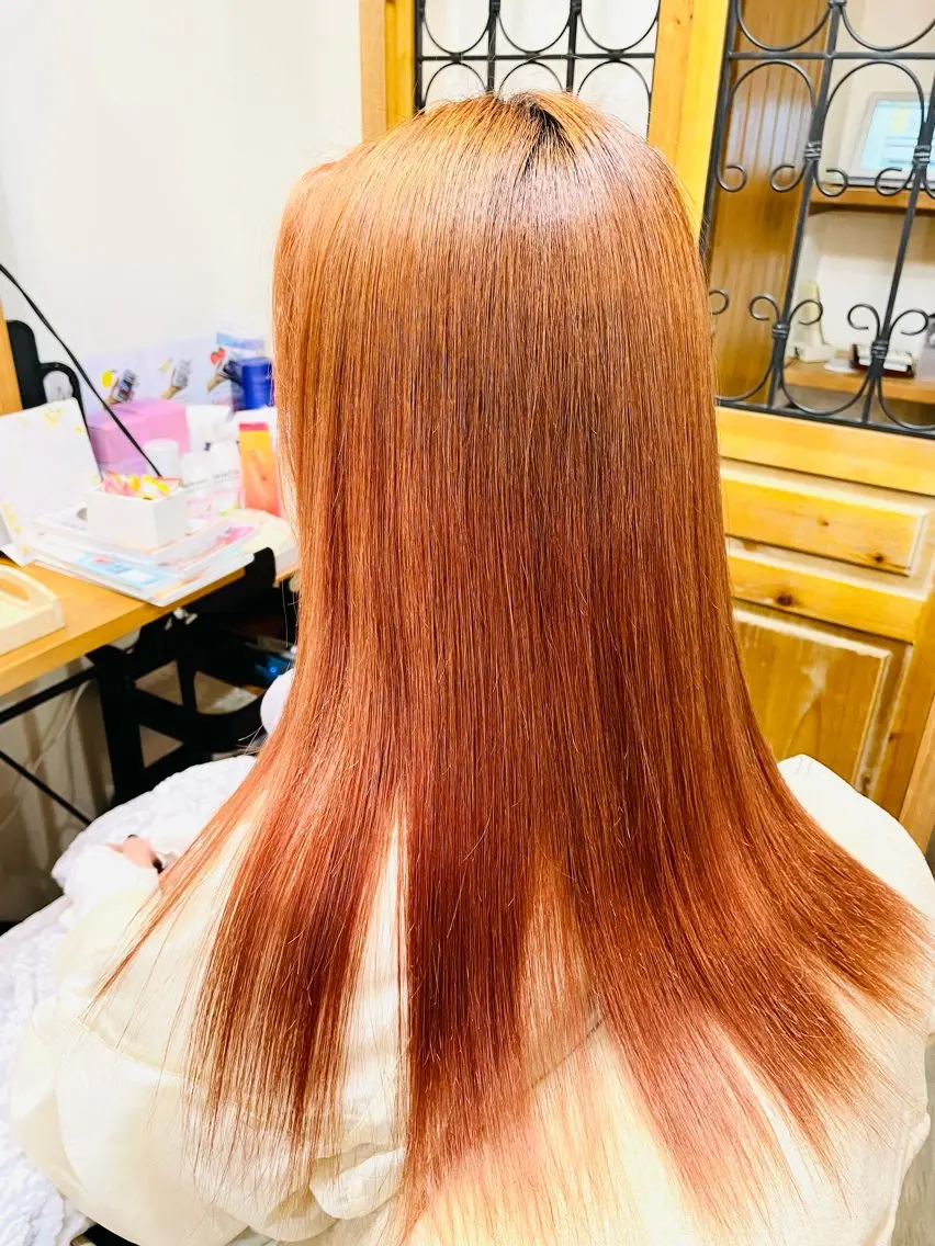 セミロング 髪質改善 縮毛矯正 山木 裕子のヘアスタイル