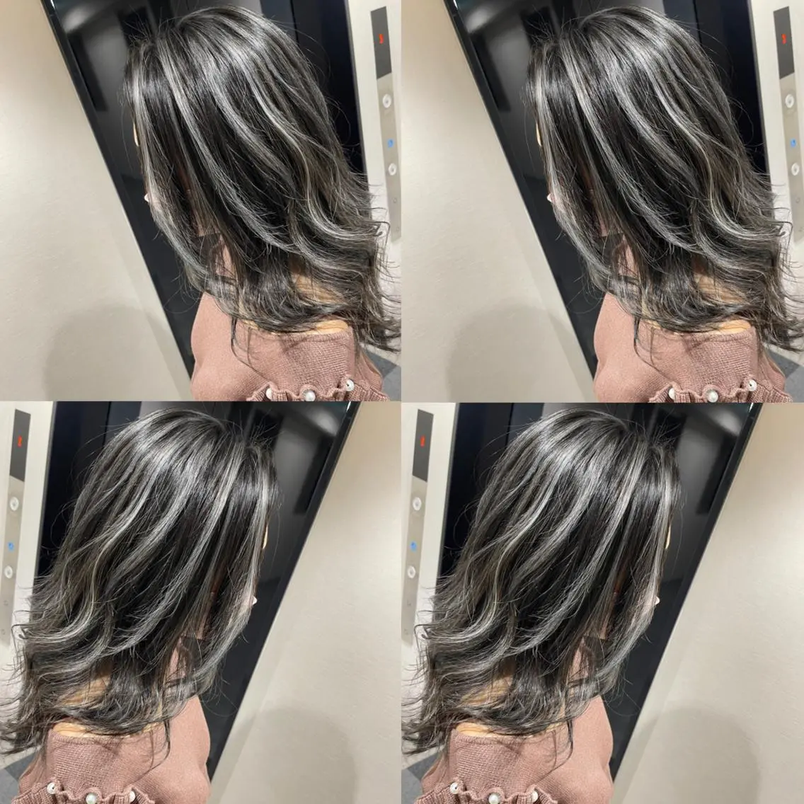 ロング カラー ハイライトカラー ハイライト ヘアカラー 松井那津子 /ハイライトブリーチのヘアスタイル