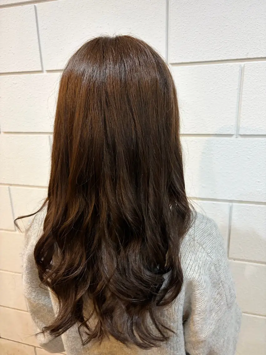 ロング カラー ベージュカラー 透明感カラー ヘアカラー 土屋 梓咲のヘアスタイル