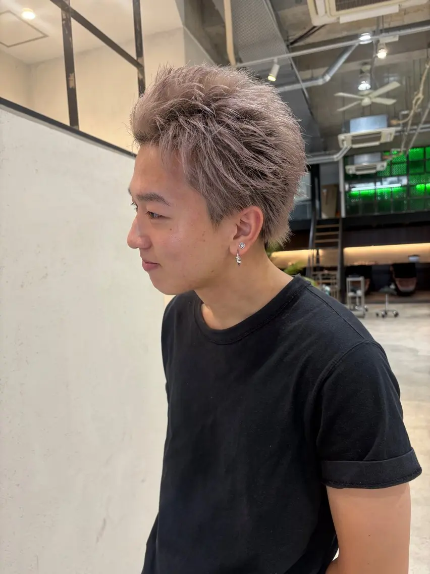 ショート カラー メンズ ヘアカラー デザインカラー/ AYA/DEANのヘアスタイル