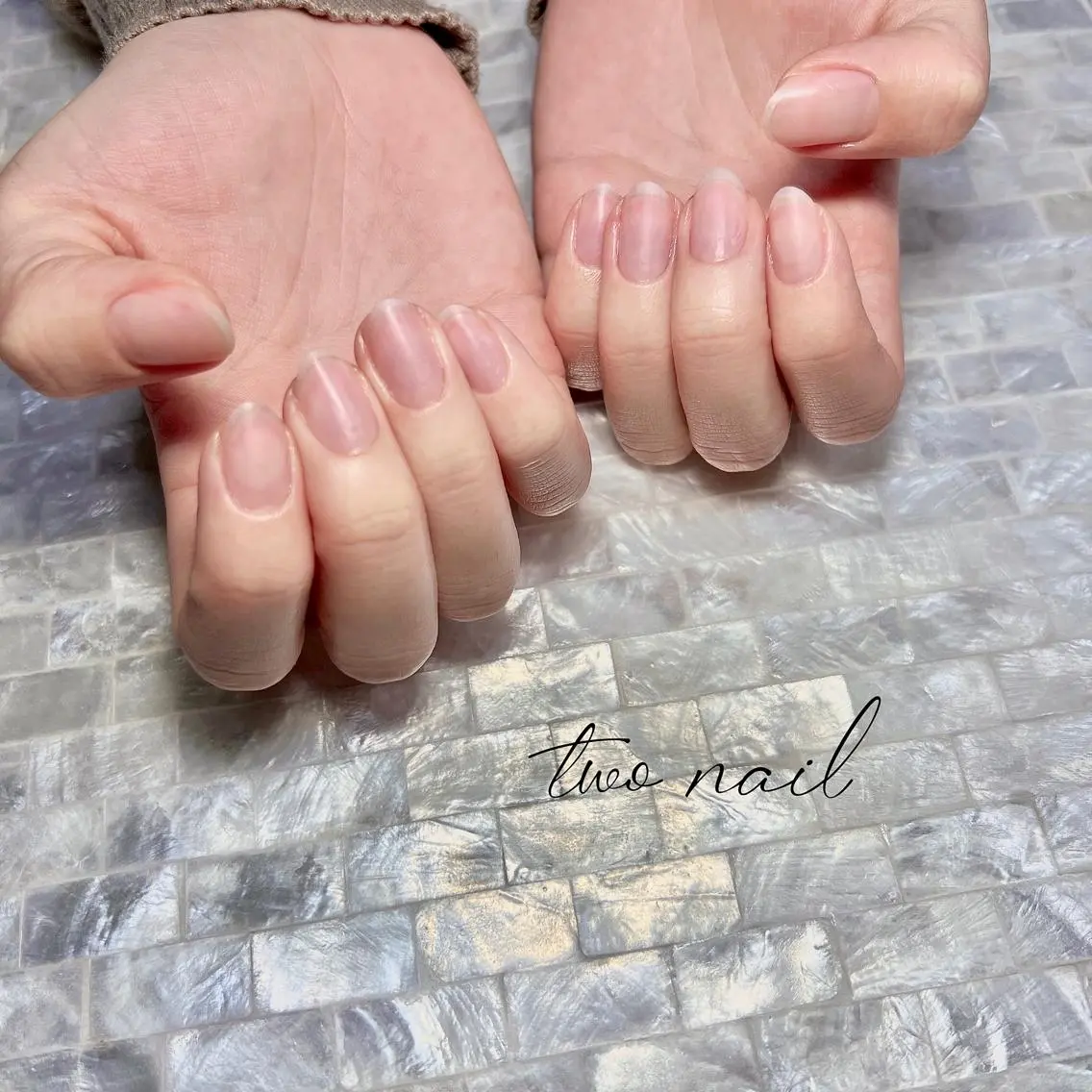 ネイル アートネイル フットネイル ハート ニュアンスネイル オフィスネイル オフのみ(ネイル) two nailのネイルデザイン