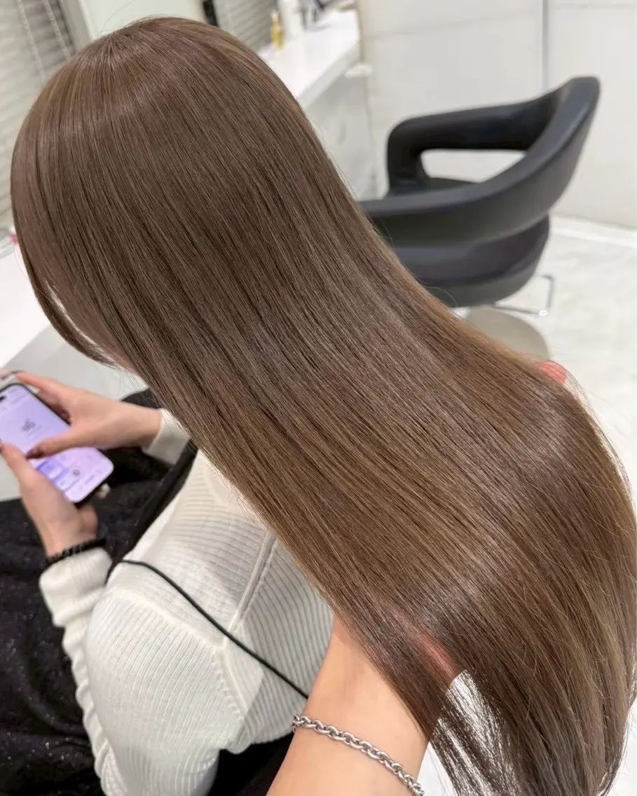 ロング ヘアカラー トリートメント 透明感🤍×髪質改善 🫧Kaitoのヘアスタイル
