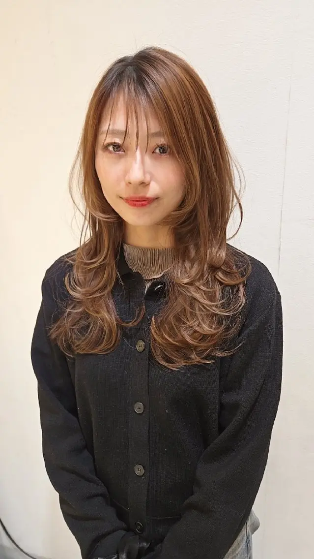 セミロング レイヤーカット 田嶋  利範のヘアスタイル