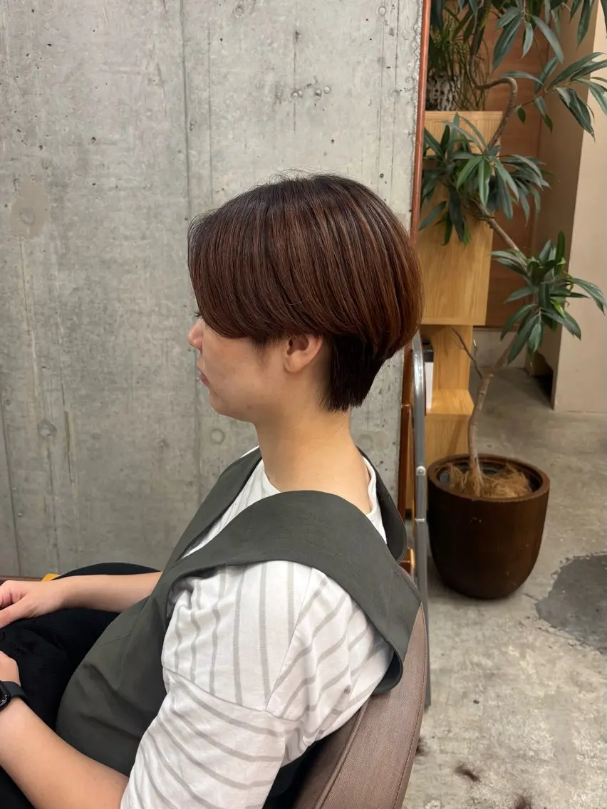 ショート ハンサムショート ショートヘア アキホ /カット✁カラーのヘアスタイル