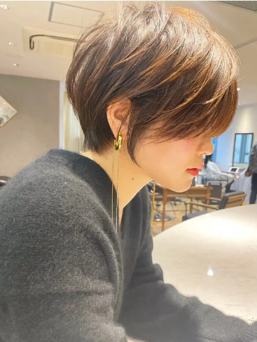 ショート ショートヘア ✨レイヤー/韓国 /✨ヘア山下 遥のヘアスタイル