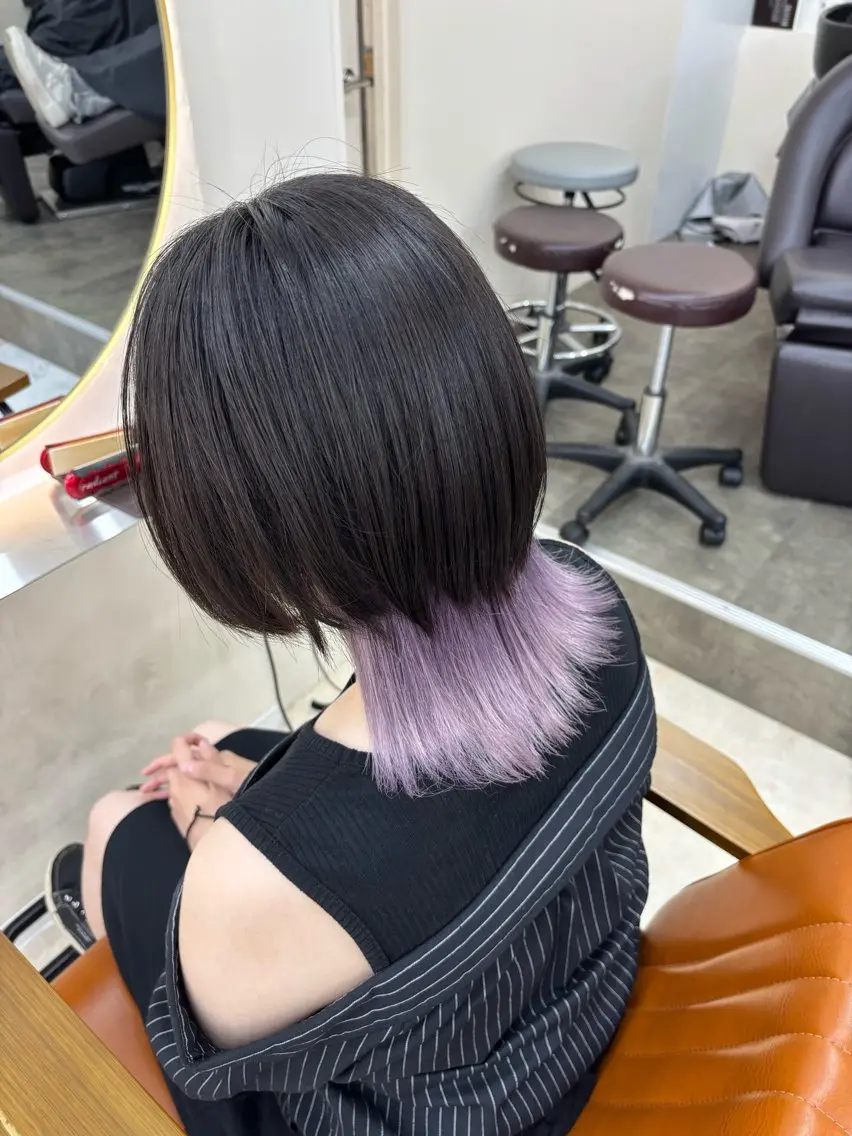 セミロング カラー ヘアカラー トリートメント ハイトーン/ブリーチ 職人🦋森山陽向のヘアスタイル