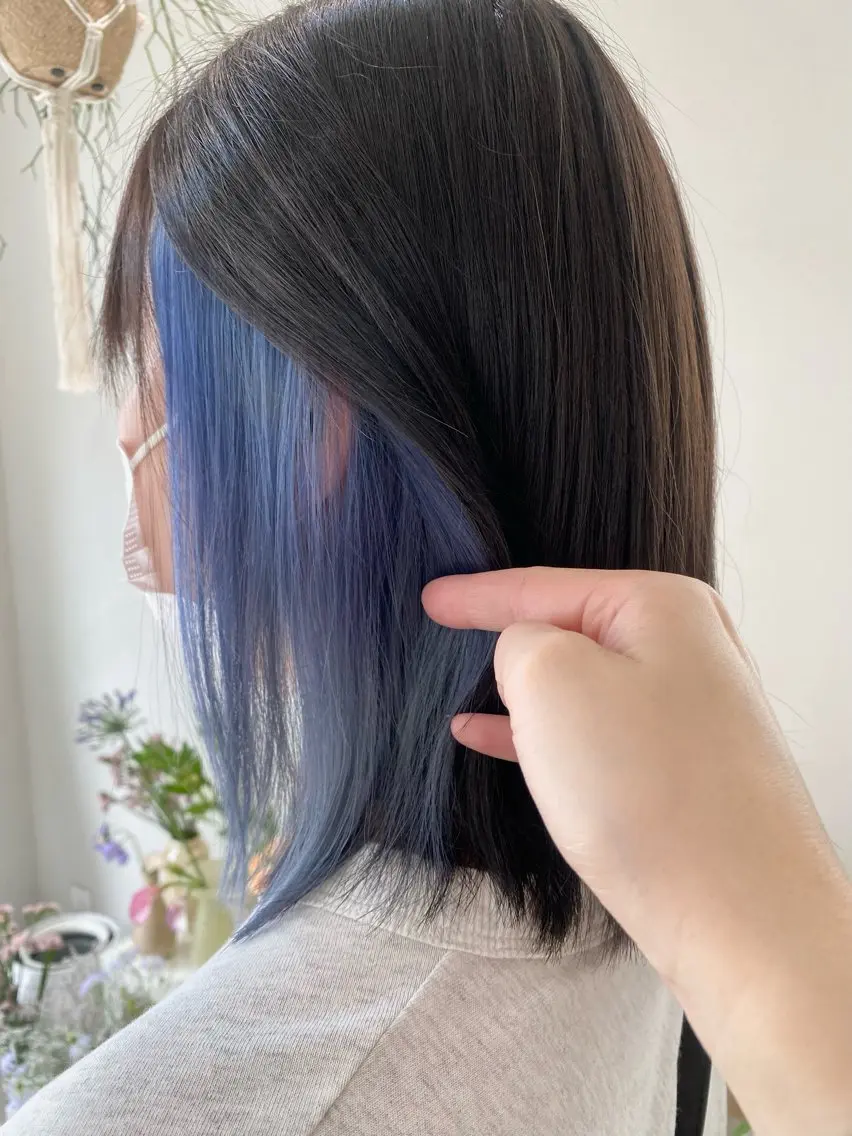 ミディアム カット ヘアカラー トリートメント 🪻花屋併設🪻秀島 有紀のヘアスタイル