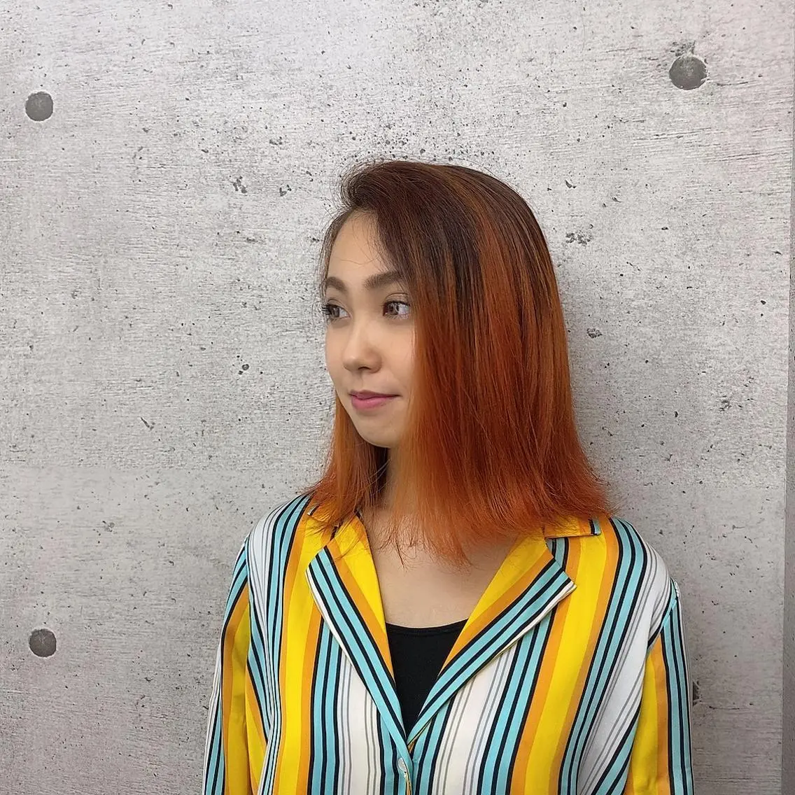 セミロング カラー TELA HAIR 石岡♡aikaのヘアスタイル