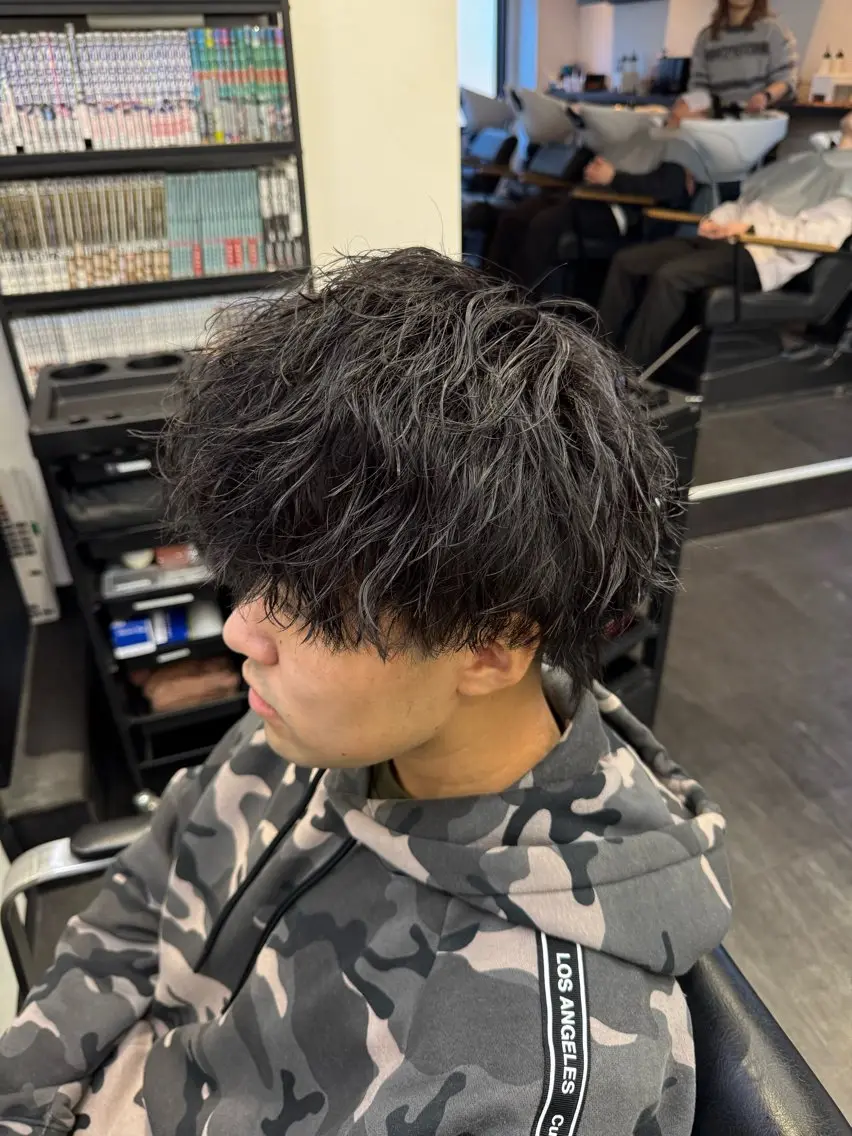 パーマ メンズ カット パーマ ✨メンズ特化✨鈴木 遼太のヘアスタイル