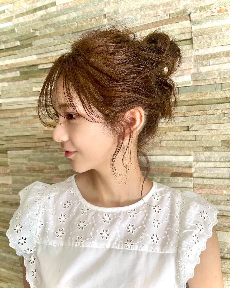 ヘアアレンジ お団子ヘア 表参道stylist ‪‪❤︎MIKU前橋のヘアスタイル