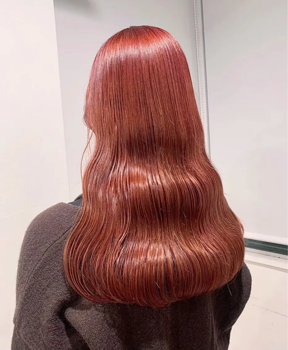 ロング ヘアカラー トリートメント ヘッドスパ ヘアセット 𓏸レイヤー髪質改善 透けカラーカノン🫧のヘアスタイル