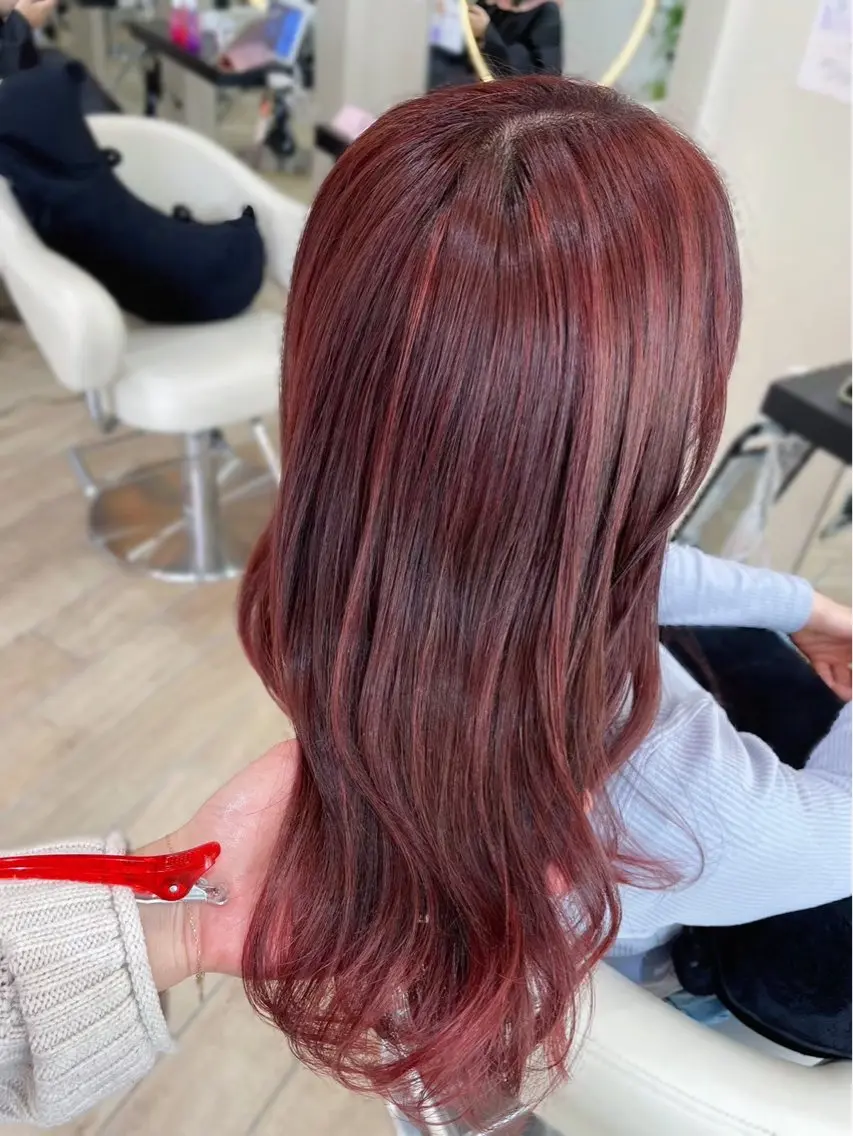 カラー ヘアカラー 🎀 暖色/ツヤ髪 🍓/ Konoeのヘアスタイル
