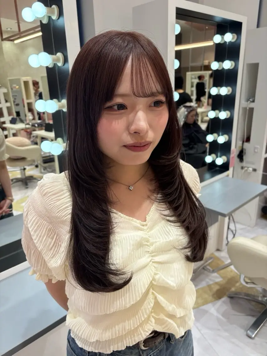 ロング 永田 幸枝のヘアスタイル