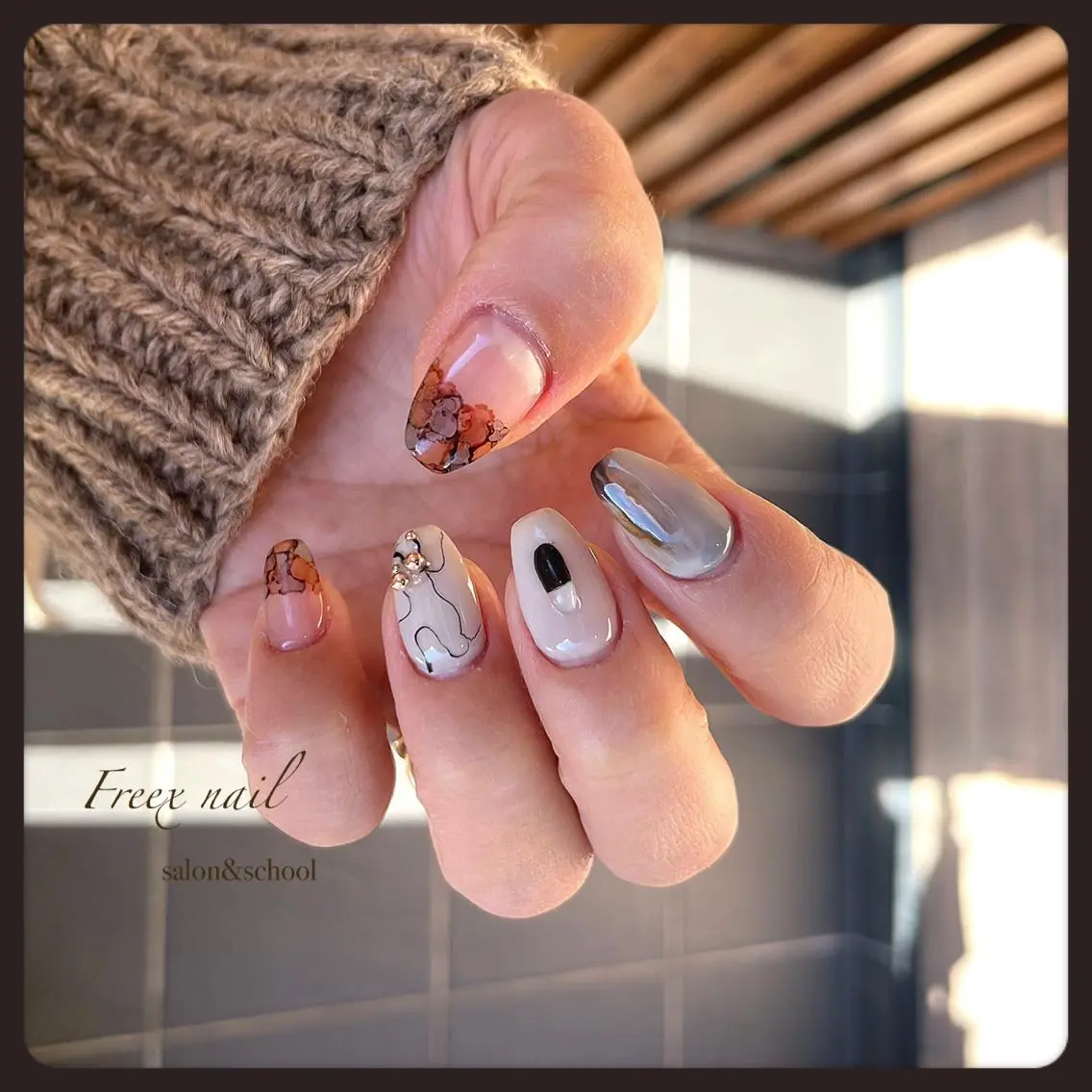 ネイル ニュアンスネイル ハンドネイル ハンドケア freex nail /ニュアンス/個性派のネイルデザイン