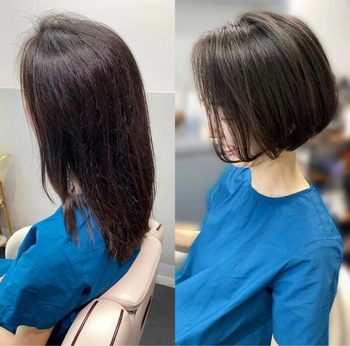 ミディアム カラー ボブ 小林 佳祐のヘアスタイル
