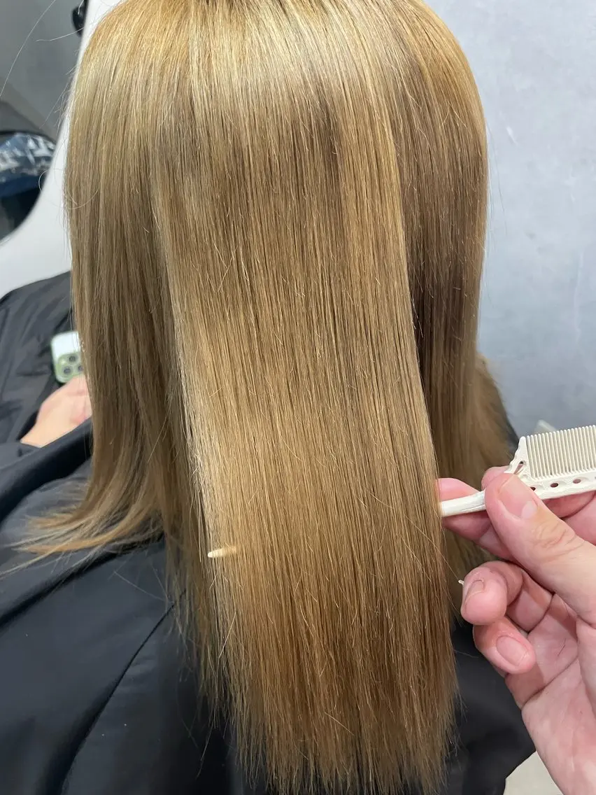 セミロング カット 縮毛矯正 トリートメント ショート✨縮毛矯正 メゾンカシミヤ宮崎のヘアスタイル