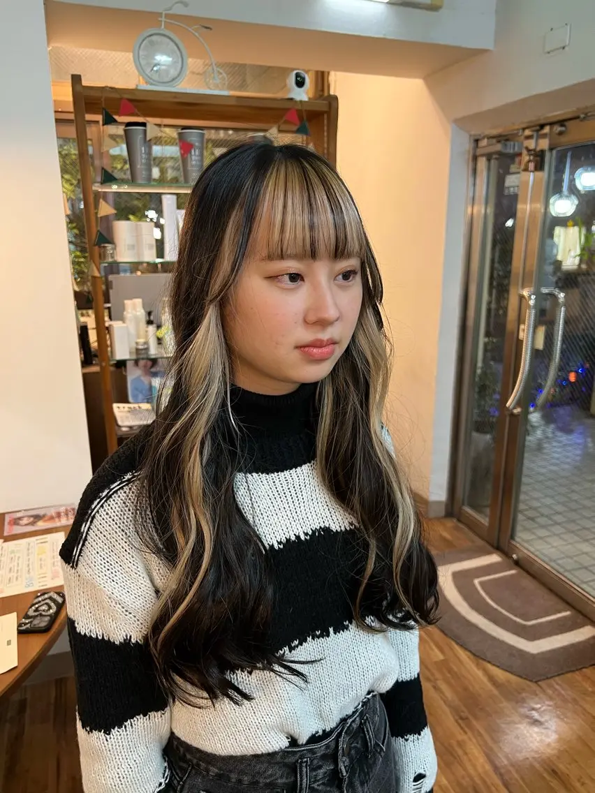 ロング カラー ヘアカラー 【髪質改善/縮毛矯正 /カラー】ホサカのヘアスタイル