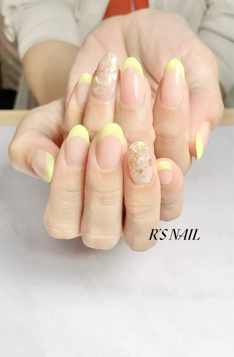 ネイル フレンチネイル ジェルネイル オフィスネイル シンプルネイル 夏ネイル R‘S NAIL nail salonのネイルデザイン