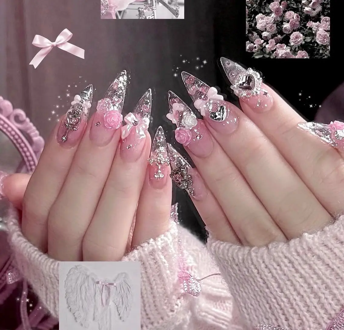 ネイル アートネイル フラワーネイル ジェルネイル キラキラネイル 韓国ネイル ハンドネイル Nova Nail Studioのネイルデザイン