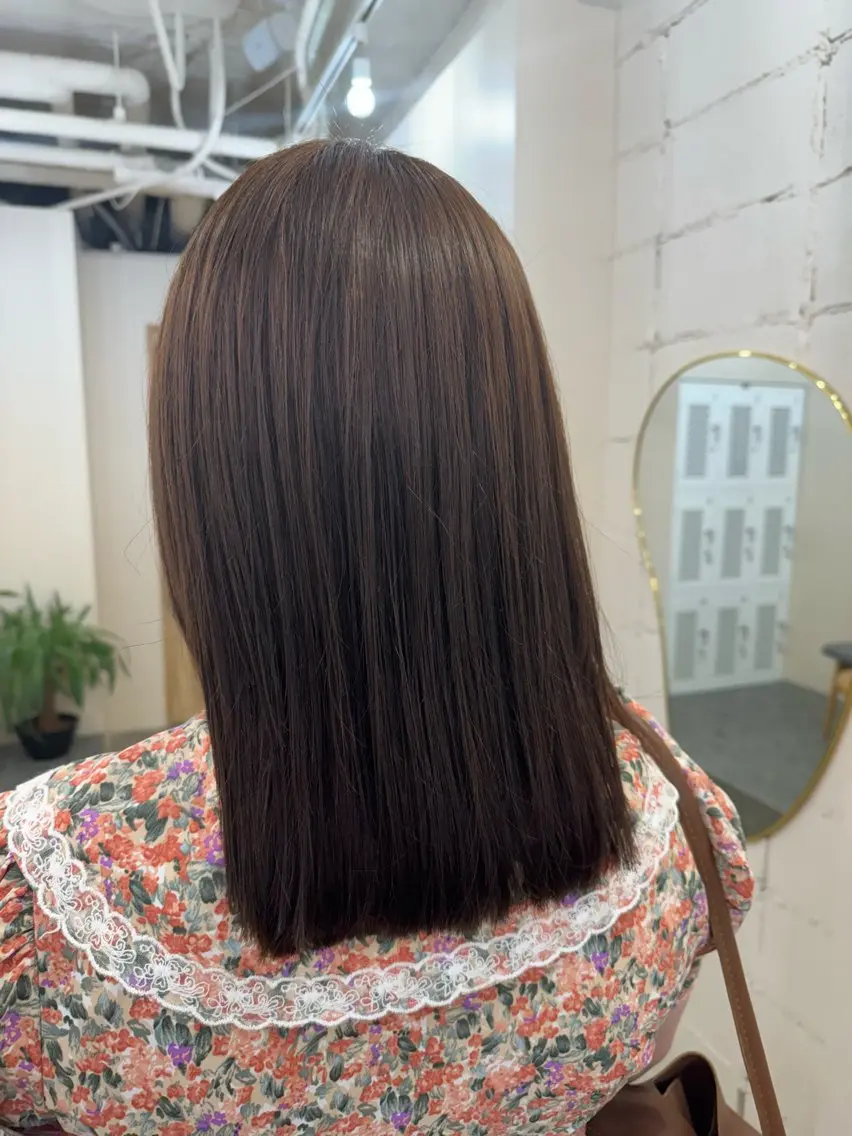 セミロング トリートメント LoRE hair 四条河原町　西尾友里のヘアスタイル