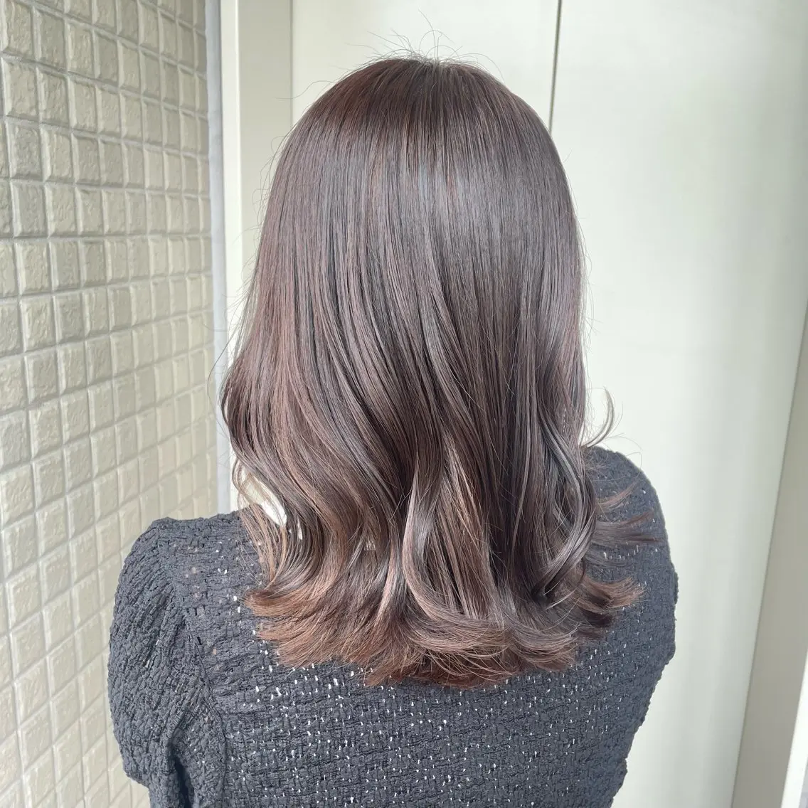 カラー ブラウンカラー ナチュラルブラウン 銀座：似合わせカラー オリーブ🫒アレンジのヘアスタイル