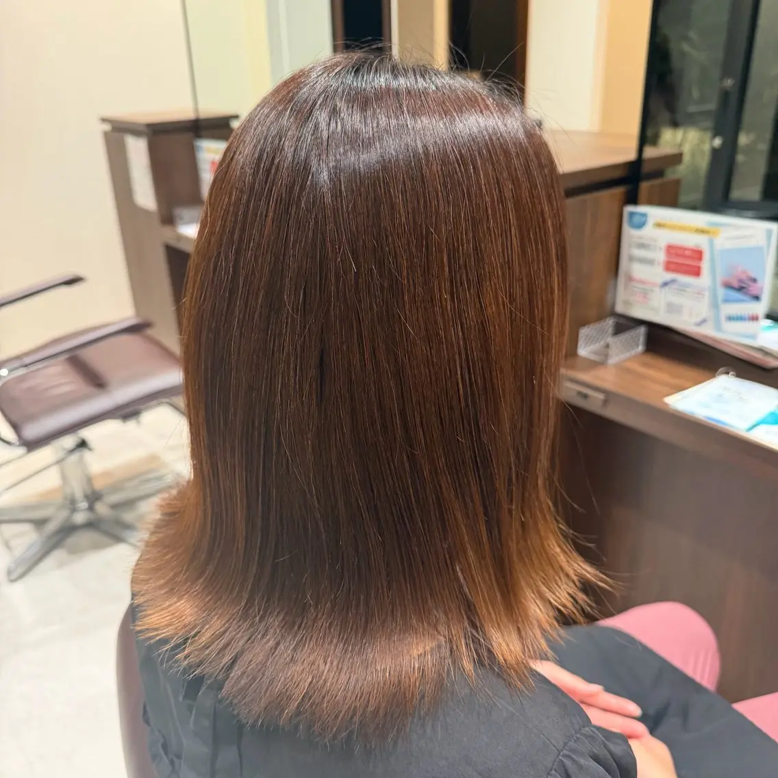 セミロング 🖤韓国風カラー🩷 /ツヤ髪✨️はるかのヘアスタイル