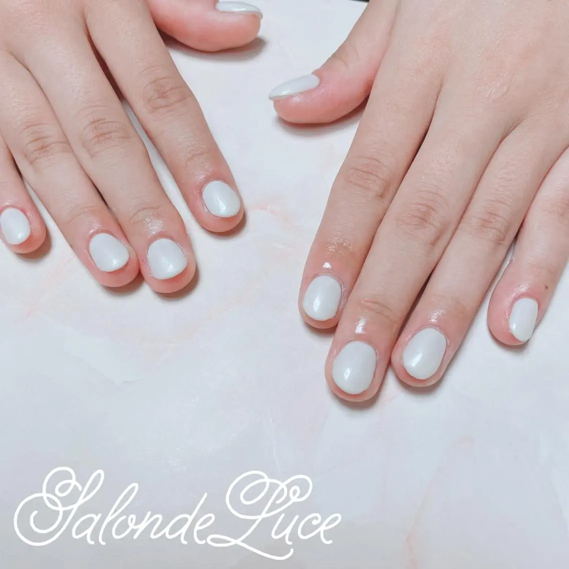 ネイル ジェルネイル ワンカラーネイル Salon de Luceのネイルデザイン
