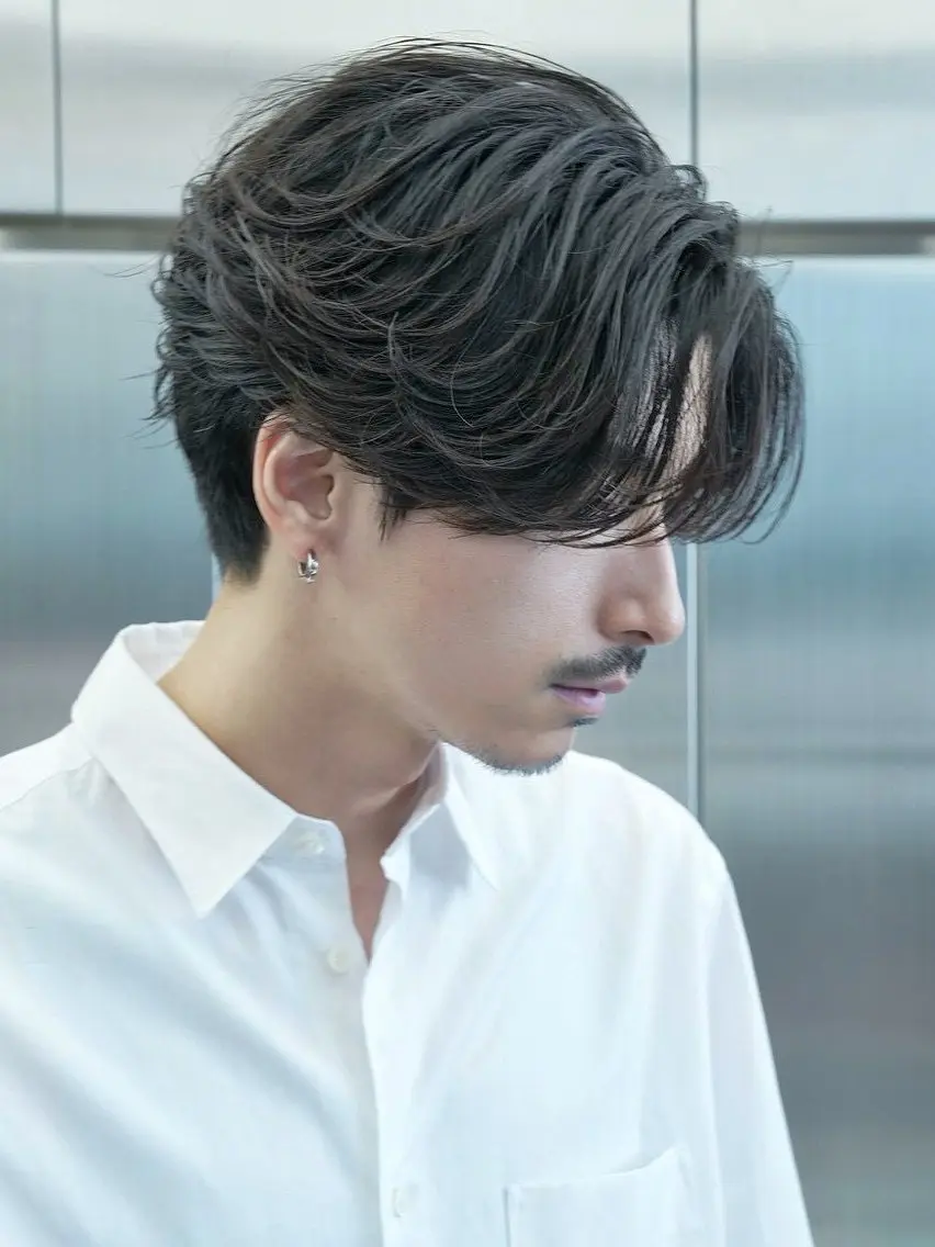 パーマ メンズ カット 縮毛矯正 安藤幹人 メンズパーマのヘアスタイル