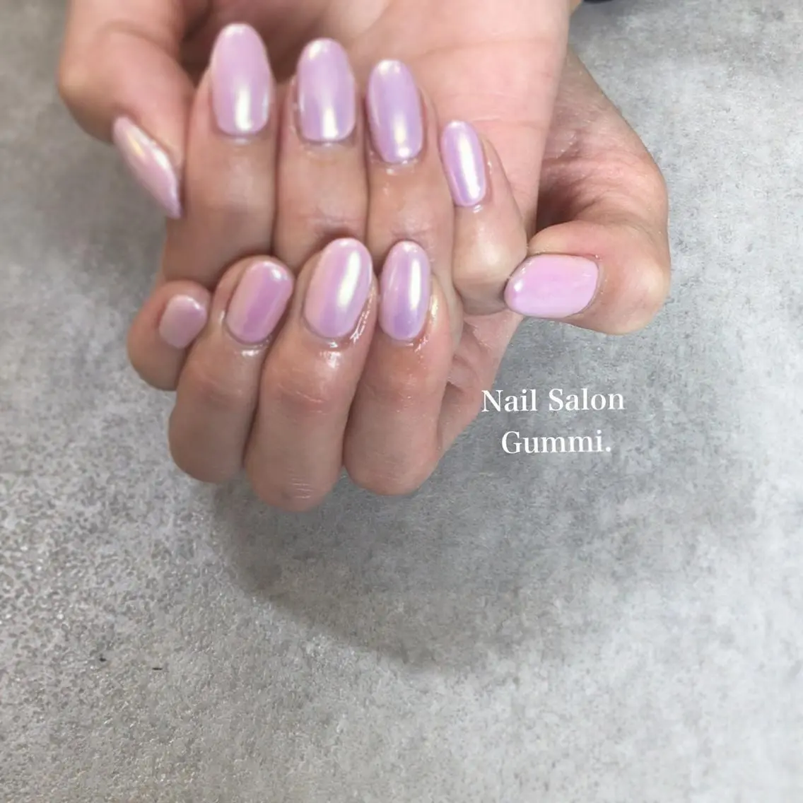 ネイル オーロラネイル ピンク Nail Salon Gummi.のネイルデザイン