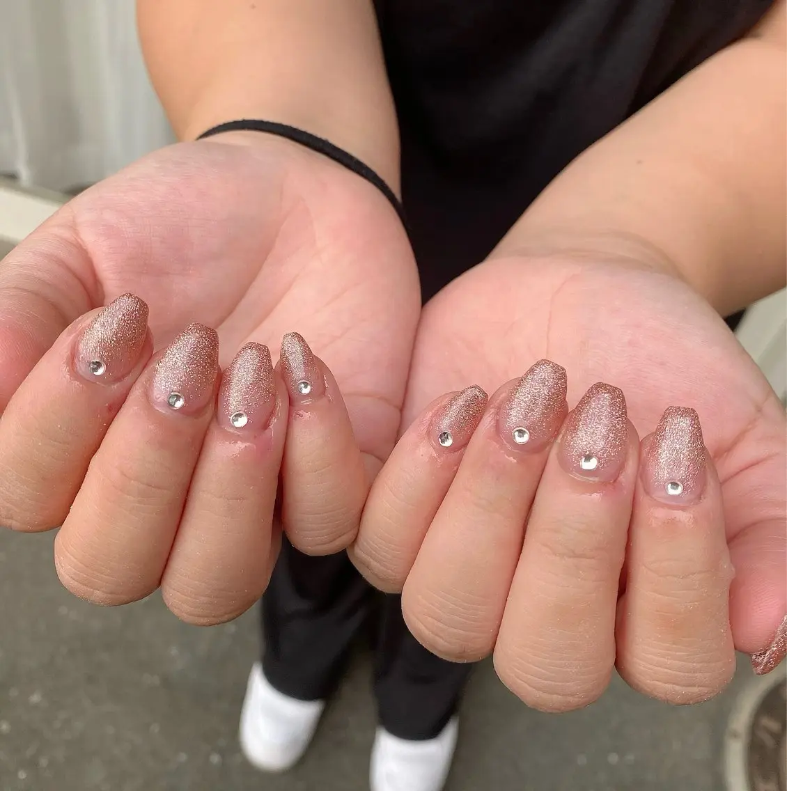 ネイル グラデーション ラメ(グリッター) ラメグラデーション ハンドネイル Salon Ｋのネイルデザイン