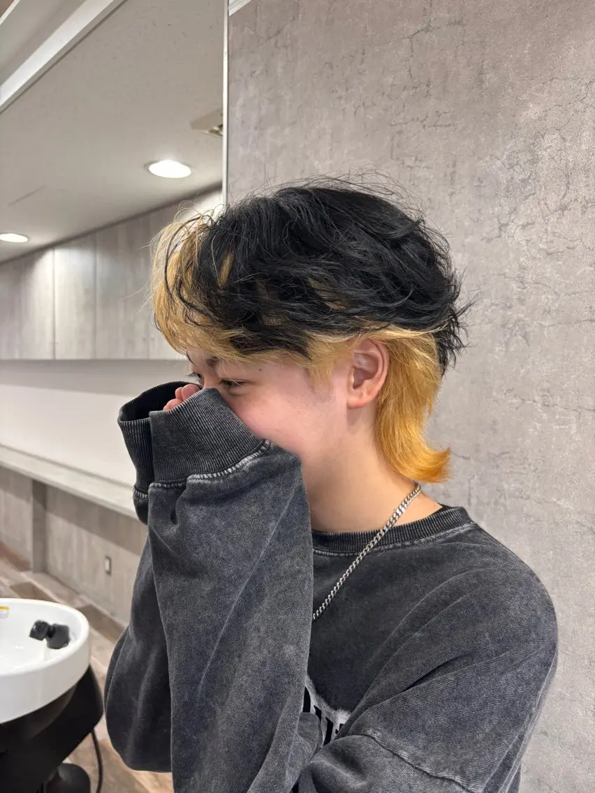 メンズ センターパート 金澤 翔太のヘアスタイル