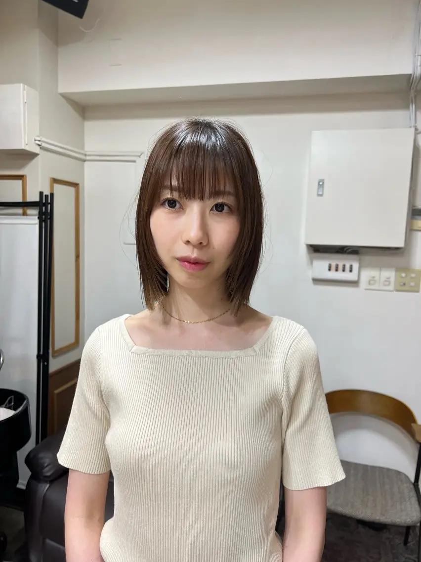 ショート カラー ボブレイヤー ボブ 顔まわりレイヤー レイヤーカット カット ヘアカラー トリートメント takada kohのヘアスタイル