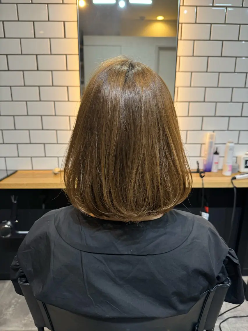 セミロング 髪質改善 似合わせカット 縮毛矯正 トリートメント 吉祥寺プルエクステ 🌟Hiraiのヘアスタイル