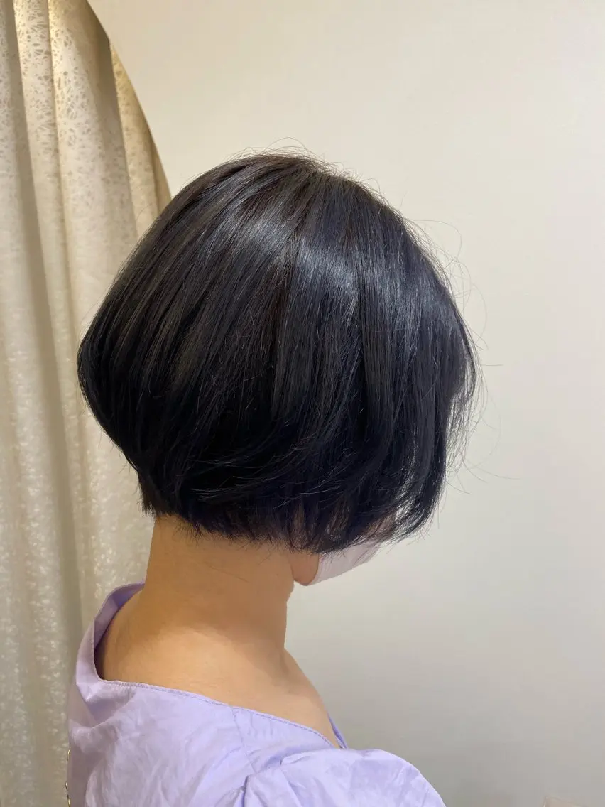 実習・就活前に最適✨黒染め風ダークカラーの写真