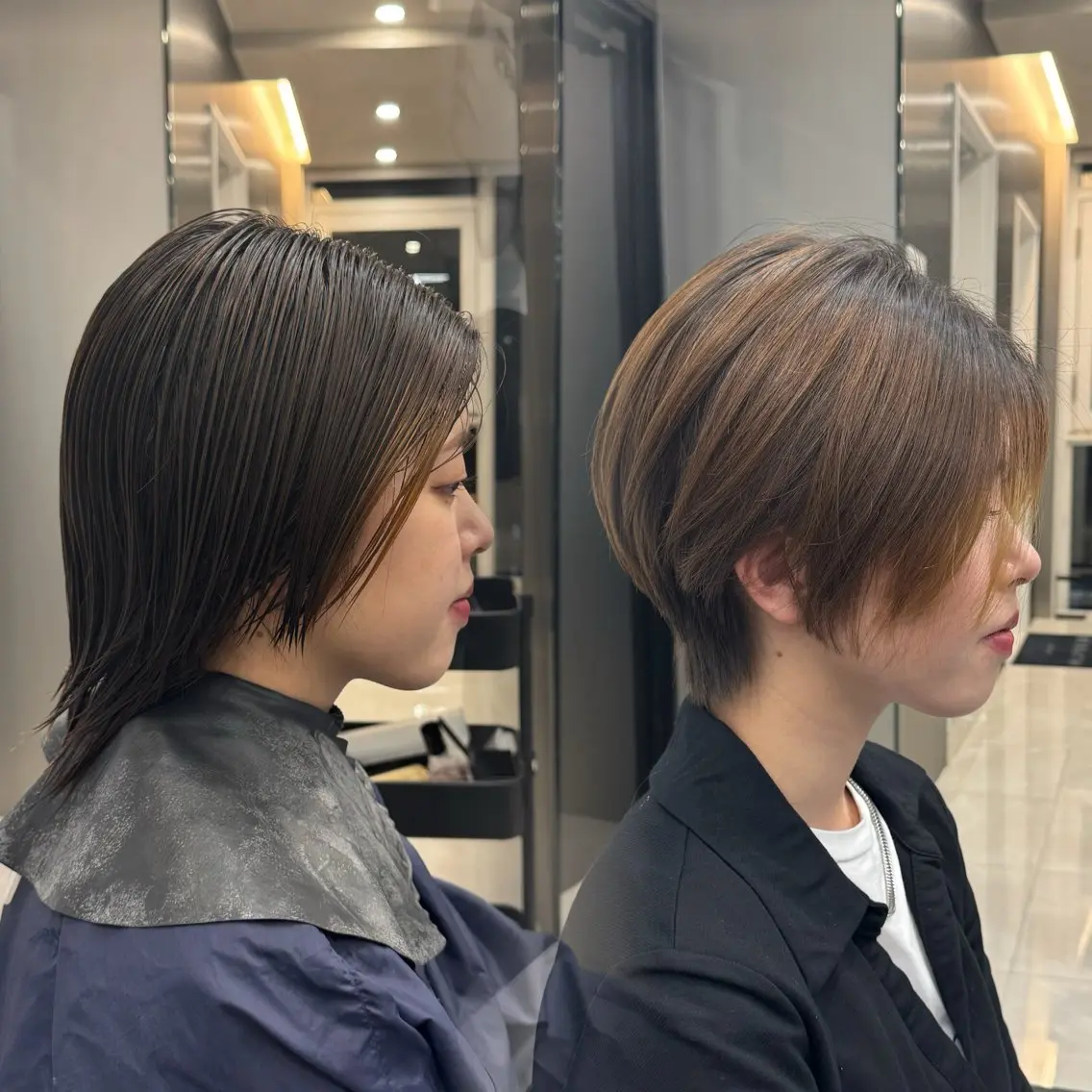 ショート カラー 新宿/顔周りカット/ レイヤー/がっきーのヘアスタイル