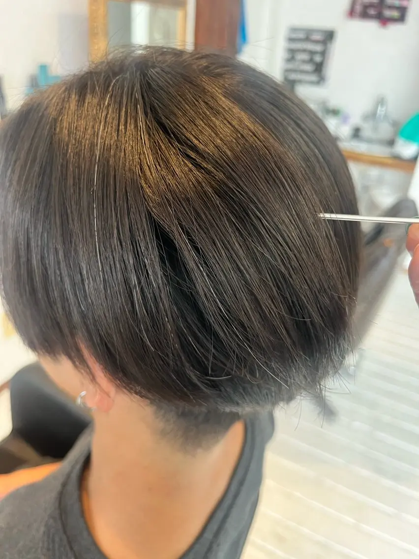 メンズ カット 縮毛矯正 浦添 あらさきのヘアスタイル