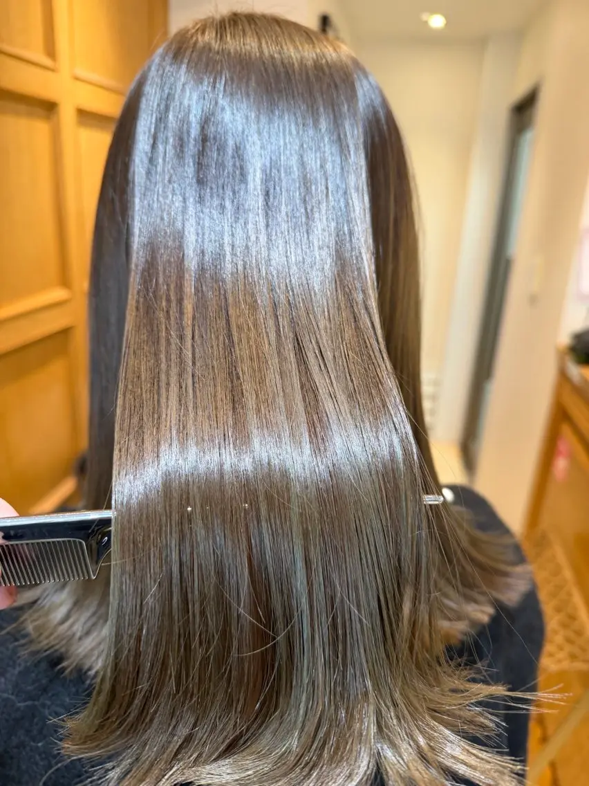 カラー 髪質改善⭐️透明感 カラーノグチショウタのヘアスタイル