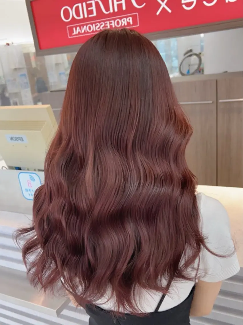 ブリーチ無し暖色カラー💘＋カット✂️＋ケアトリートメント🔮¥14300→¥11000の写真