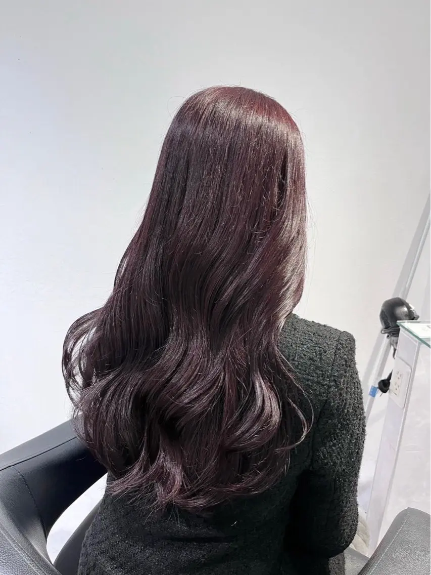 ロング カラー ヘアカラー ヘッドスパ ヘアセット ダブルカラー特化✨ /透明感カラーゆりあのヘアスタイル