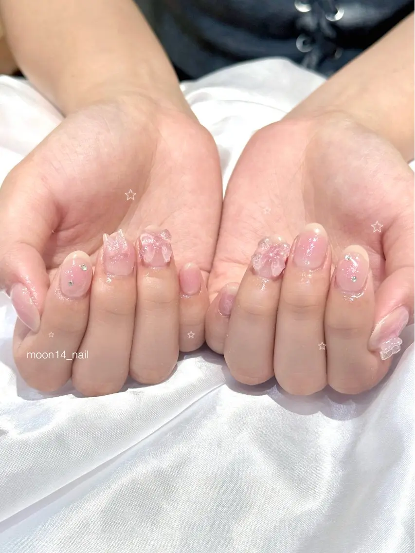 【minimo限定】じゅわっとチークネイル🍑パーツ・デザイン代別途 パラジェル使用の写真