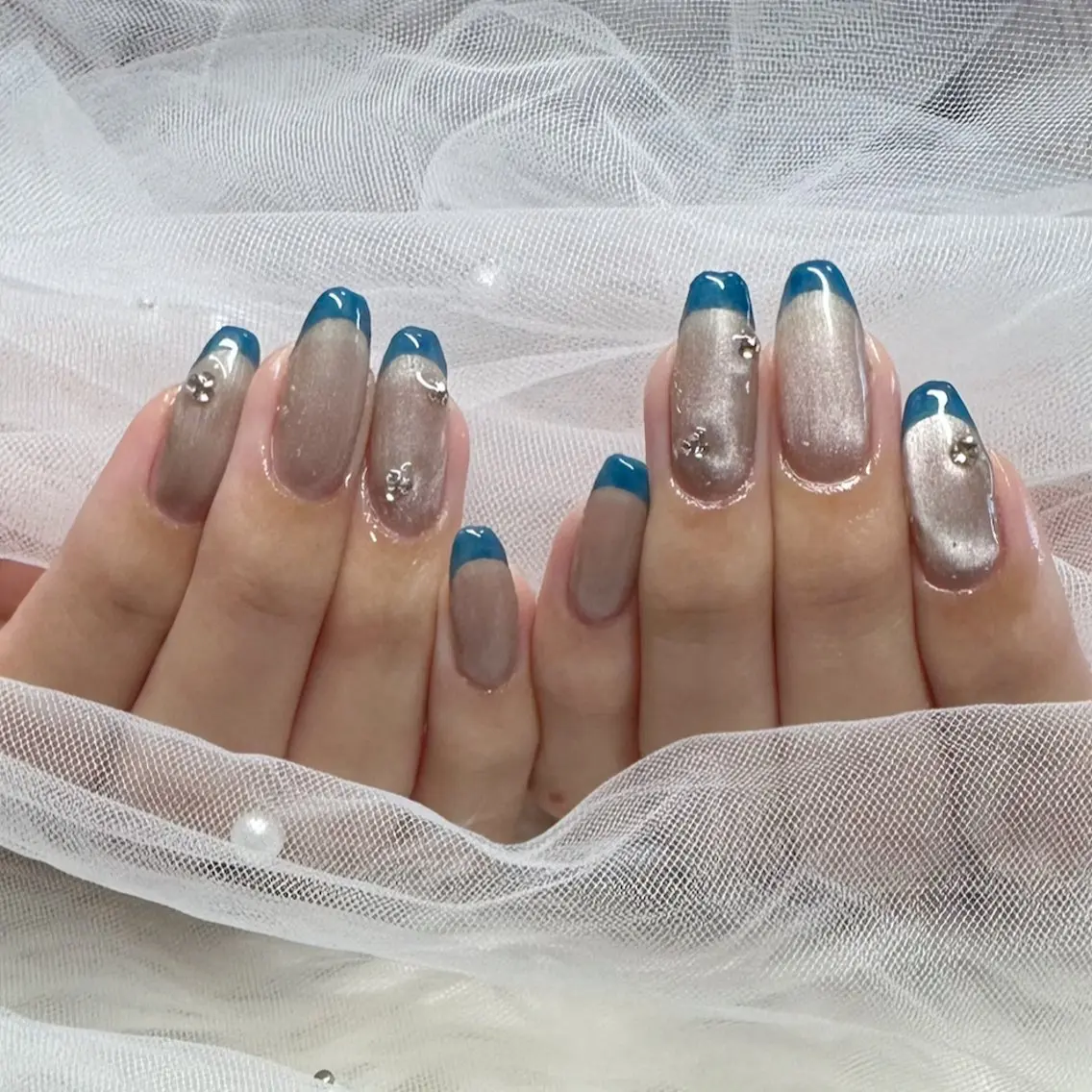 ネイル 持ち込み ハンドネイル touma Rinaのネイルデザイン