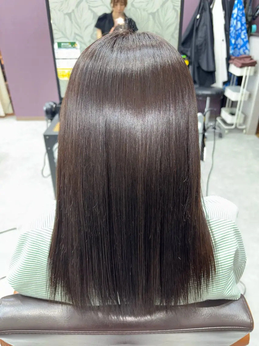 セミロング ヘアカラー 艶カラー🩰矯正🪄 marina🕯️のヘアスタイル