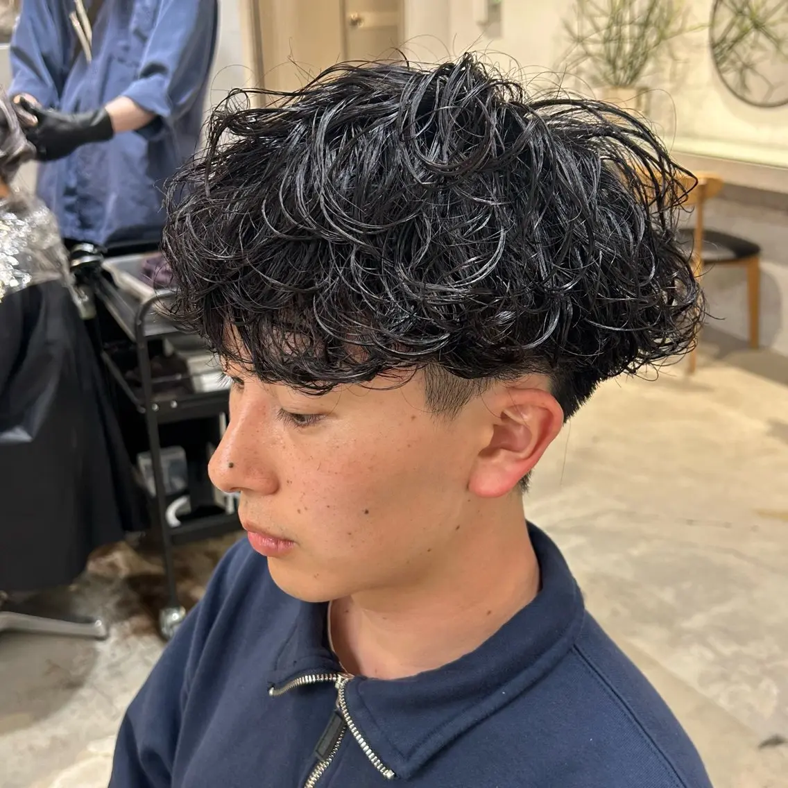 パーマ メンズ カット メンズ清潔感のプロ 💈メンズパーマ藤田のヘアスタイル
