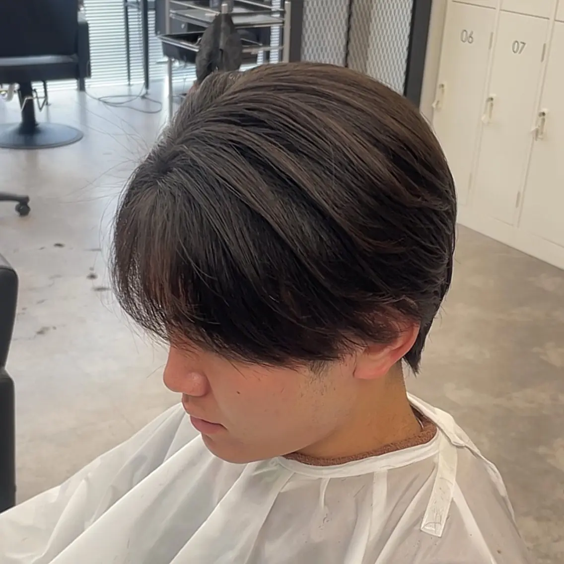 メンズ シャドウパーマ／骨格 矯正カット　トモキのヘアスタイル