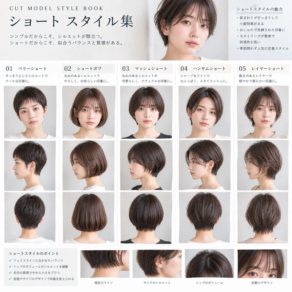 ショート ショートヘア カット 田中 望夢のヘアスタイル