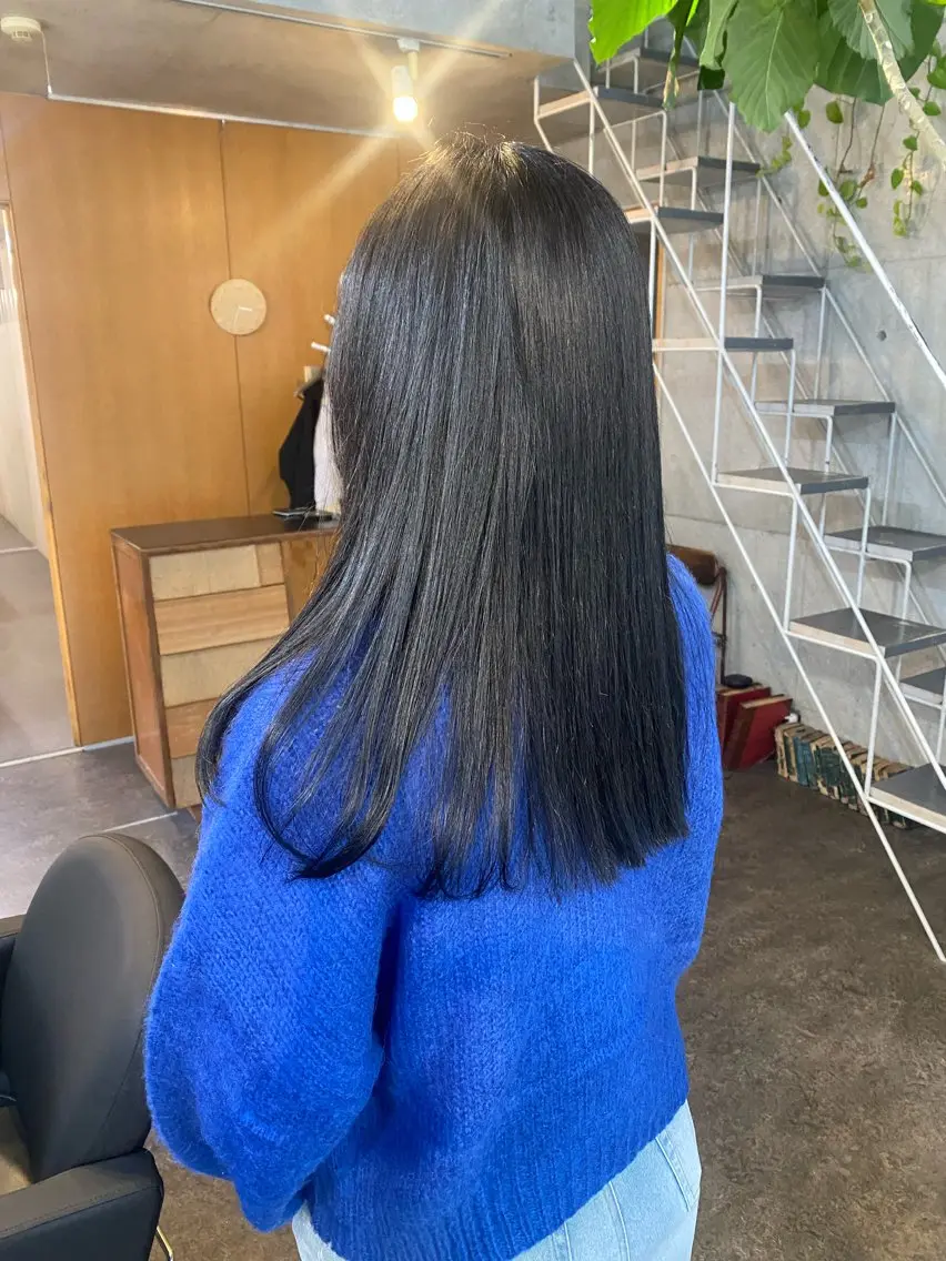 ロング カラー パーマ ヘアアレンジ カット ヘアカラー トリートメント モリモト サナのヘアスタイル