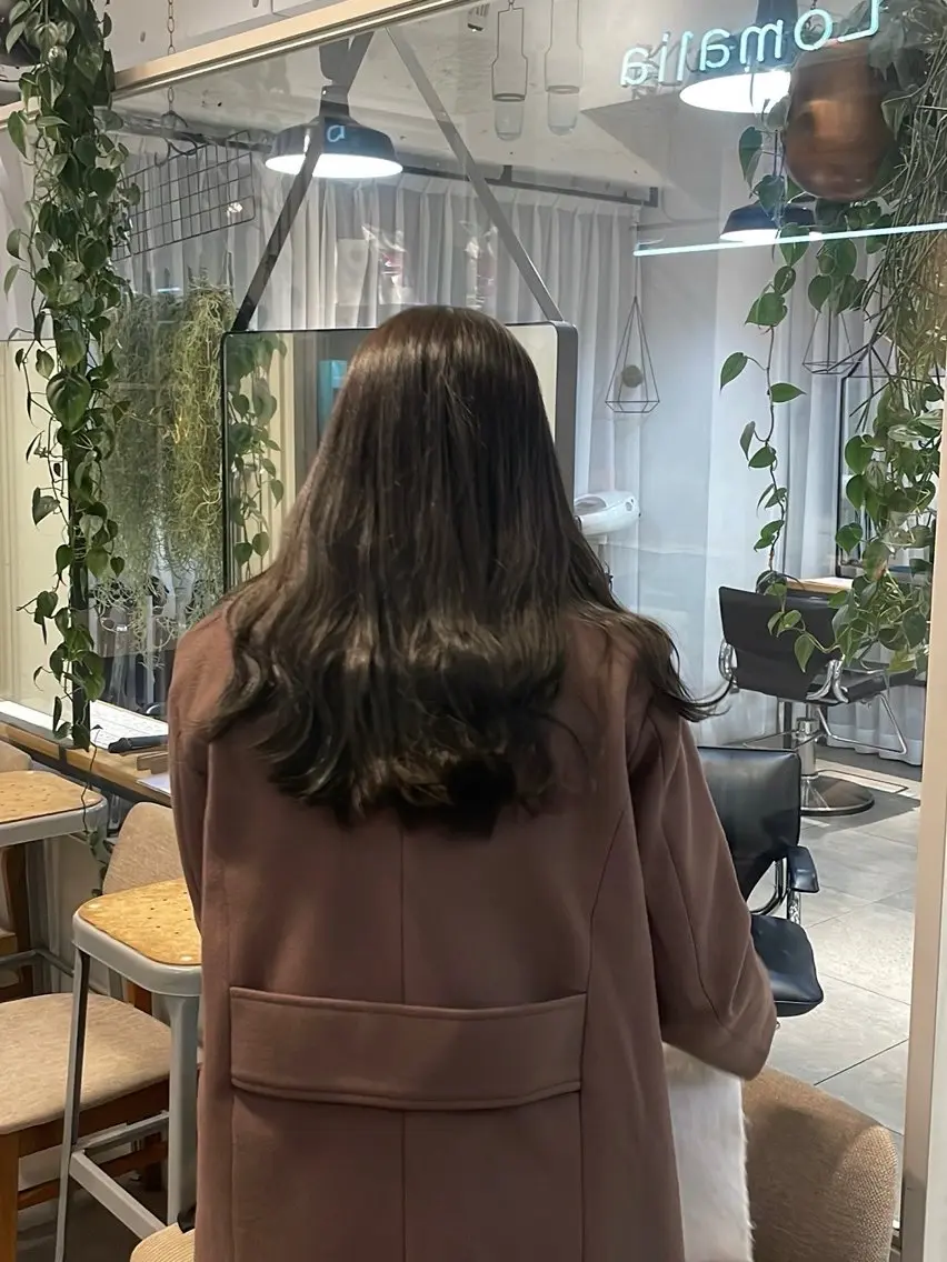 カラー ヘアカラー トリートメント とば みゆうのヘアスタイル