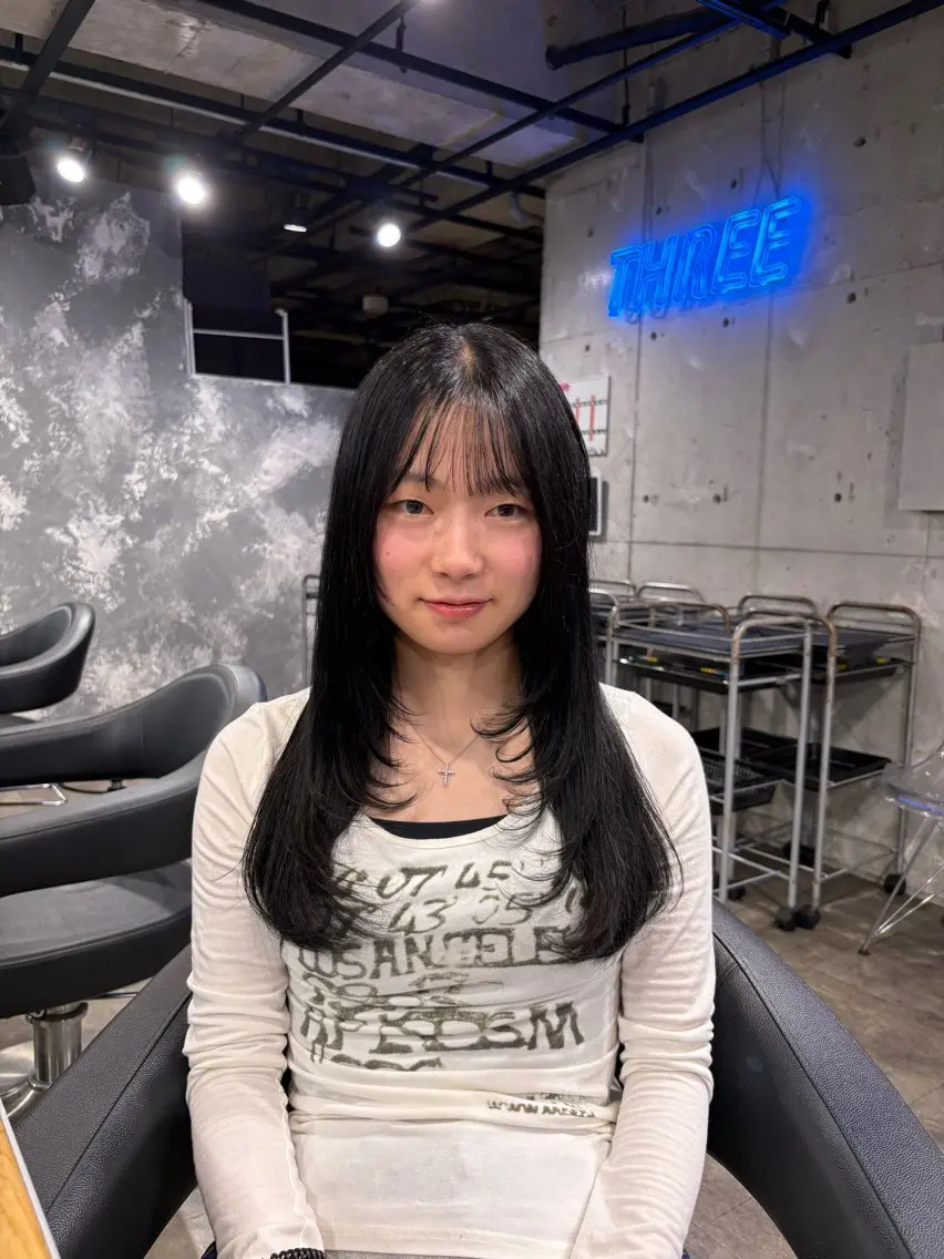 ロング カラー カット ヘアカラー ハイトーン 横浜💞ミオのヘアスタイル